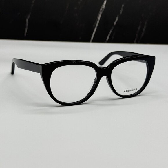 NEW BALENCIAGA BB0131O 001 CAT EYE BLACK WOMEN EYEGLASSES BALENCIAGA - Picture 4 of 9